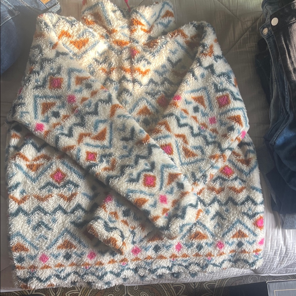 Eddie Bower Multicolor Geometric Women's Sweater